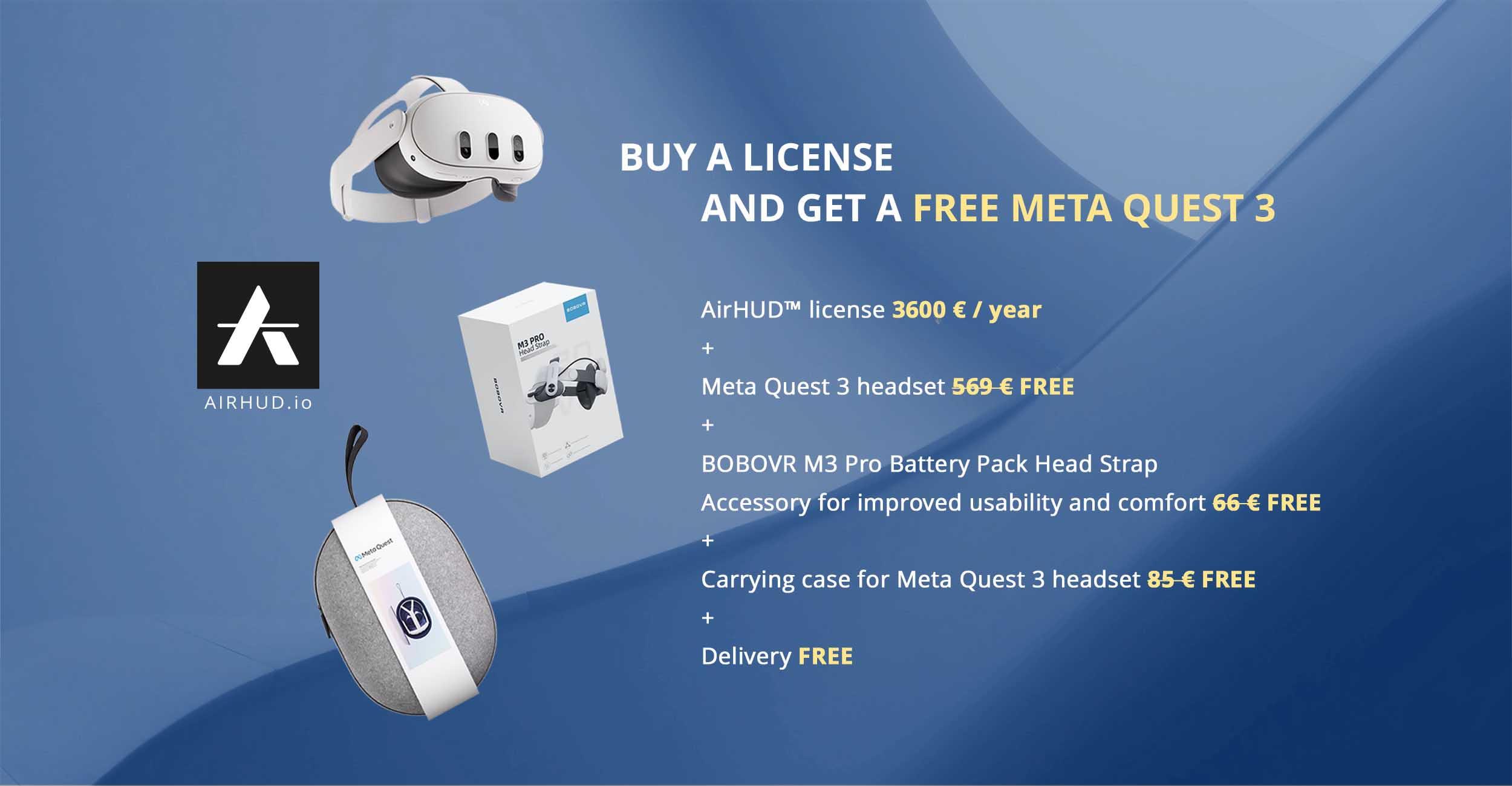 Buy a license get a free Meta Quest 3